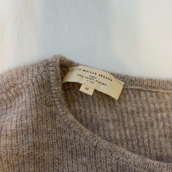 Sézane Gaspard Cardigan - Light Beige - Picture 3 of 7